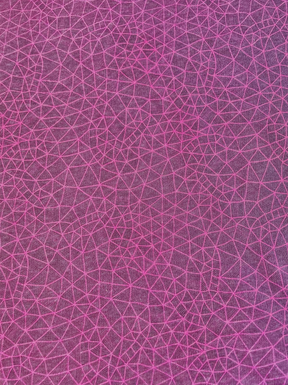 Alpenfleece – Geometrisches Netz in Beere/Pink | 280 g/m² | Meterware Alpenfleece – Geometrisches Netz in Beere/Pink | 280 g/m² | Meterware