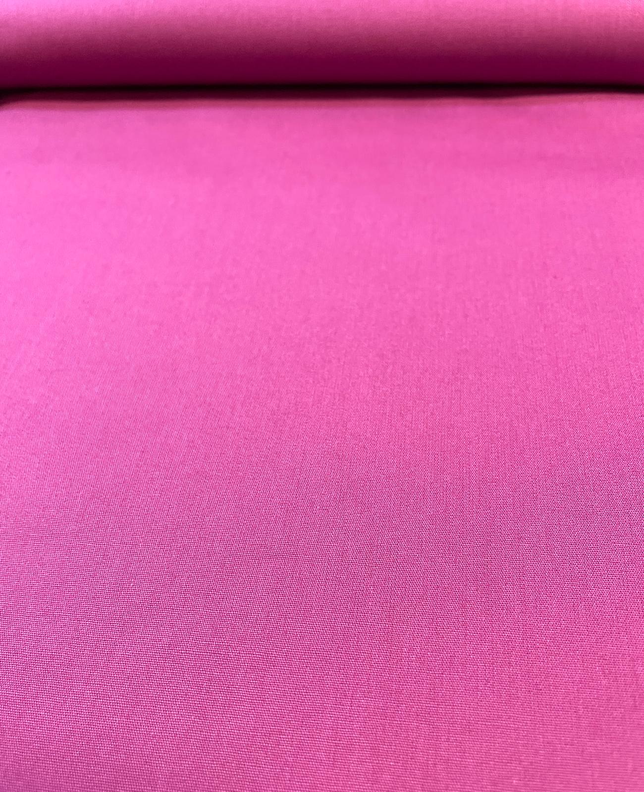 Baumwolle Popeline uni magenta/pink
