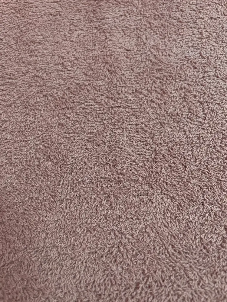 Hochwertiger Frottier-Stoff in Mauve als Meterware, weiche Schlingenware für Handtücher