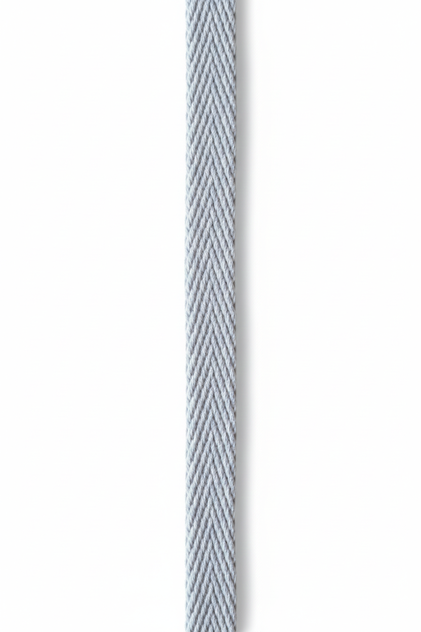 Kordel Flachkordel 10mm hellgrau Kordel Flachkordel 10mm hellgrau