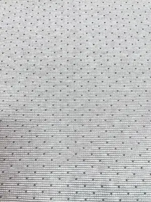 Bio Jacquard hellgrau meliert mit grauen Punkten