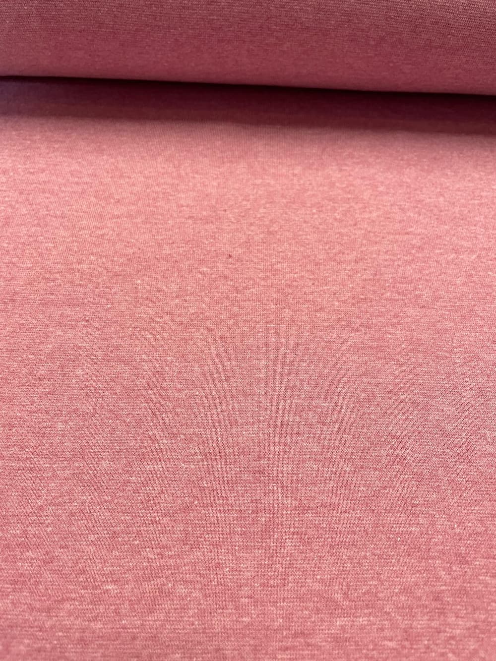 Bündchenstoff pinkrosa melange hell Bündchenstoff pinkrosa melange hell