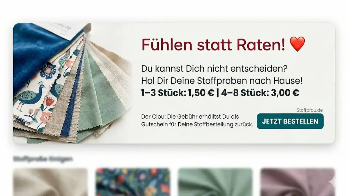 Stoffproben Service Stoffpfau