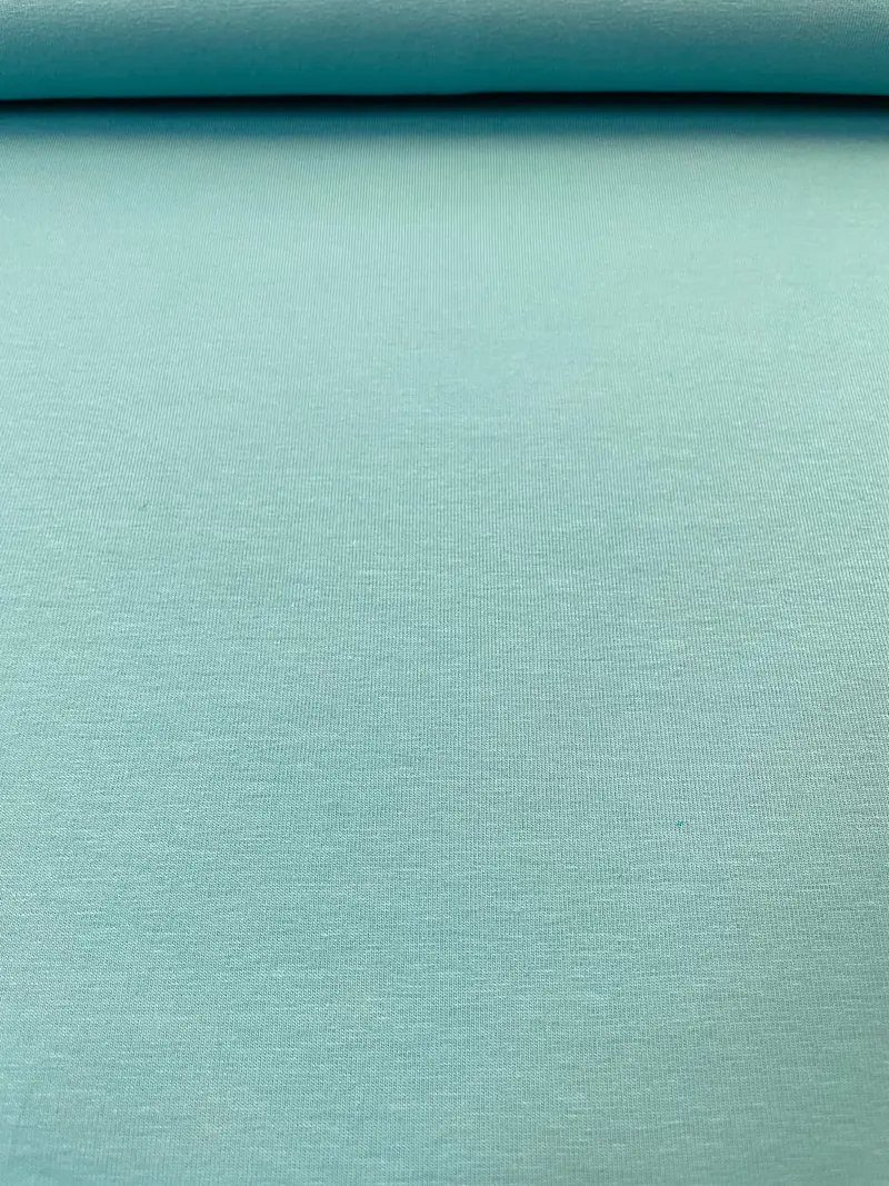 Baumwoll-Jersey uni Aqua-Türkis Baumwoll-Jersey uni Aqua-Türkis