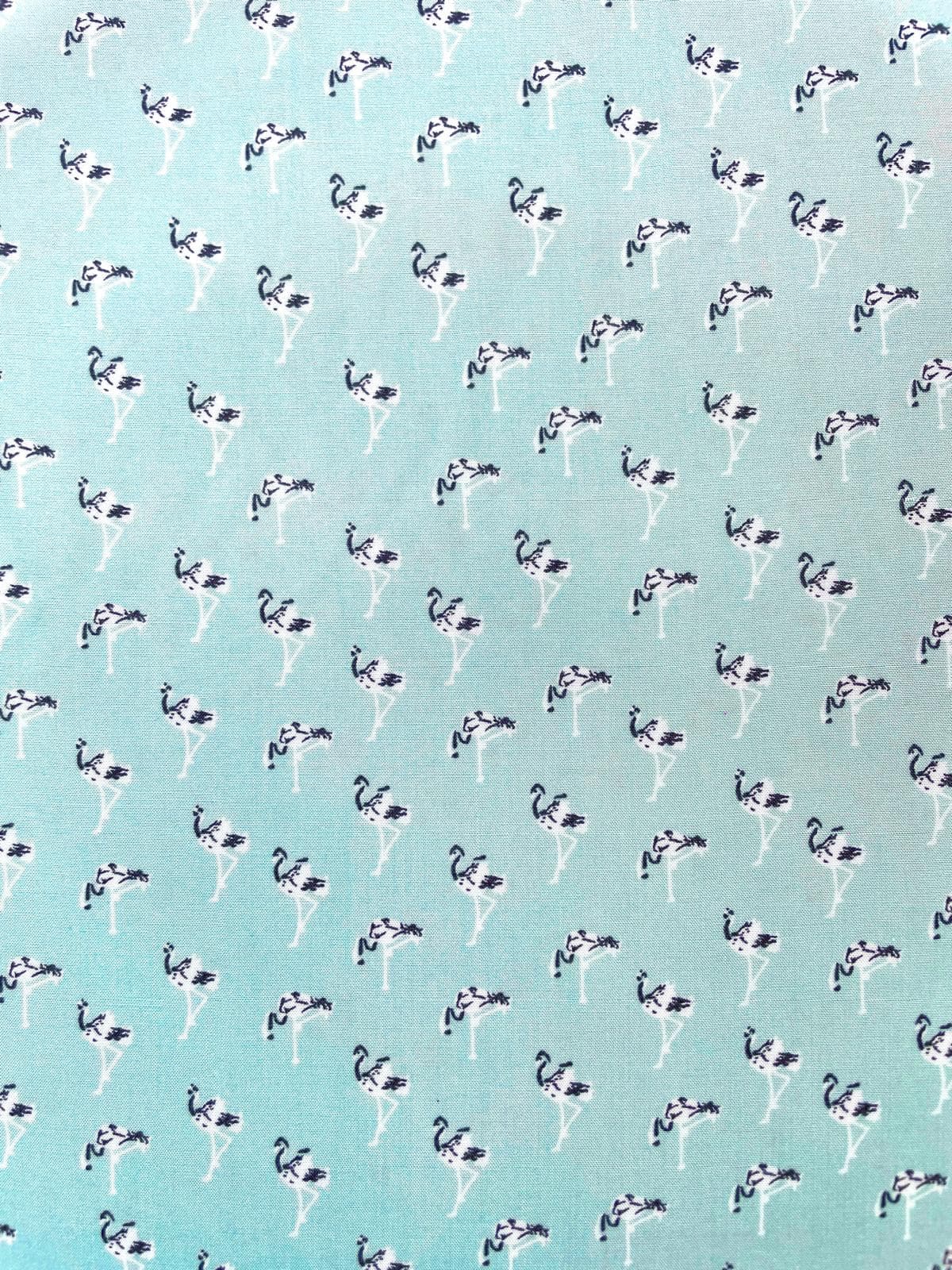 Sommerleichte Viskose „Flamingo-Dance“ mint Sommerleichte Viskose „Flamingo-Dance“ mint