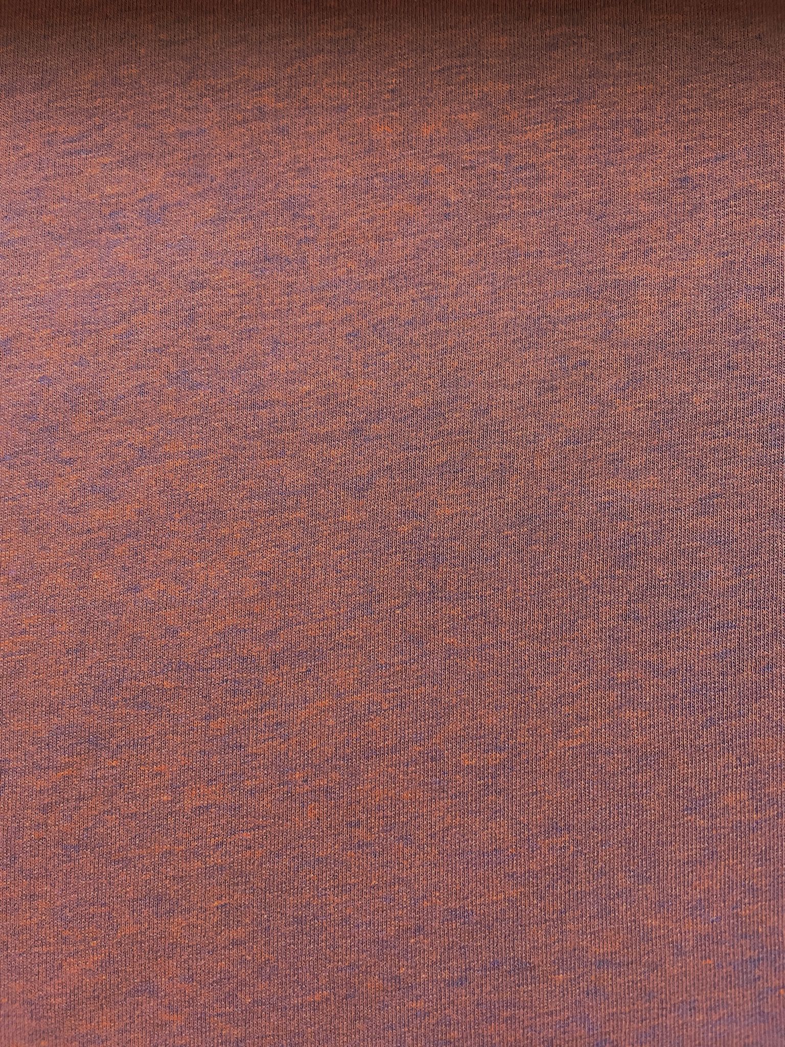 Sweat uni rost/rostbraun melange