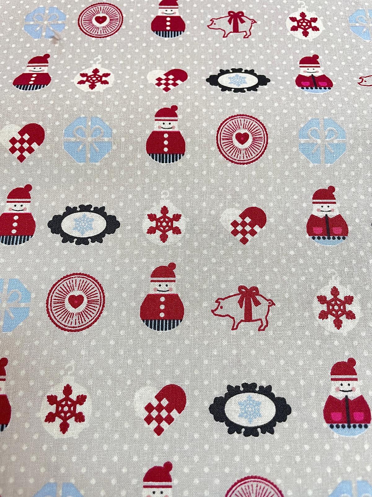 Baumwolle Weihnachten Schneemänner Weihnachtsdeko