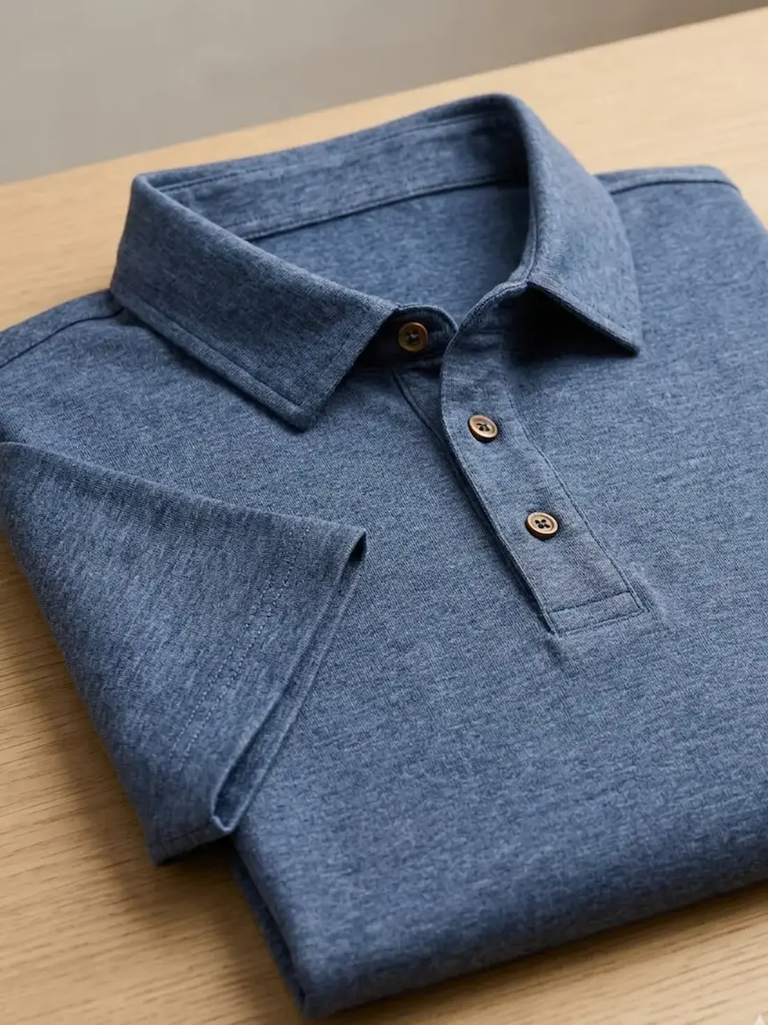 Blauer Baumwoll-Mix Denim Jersey Meterware für T-Shirts und Poloshirts – Stoffpfau