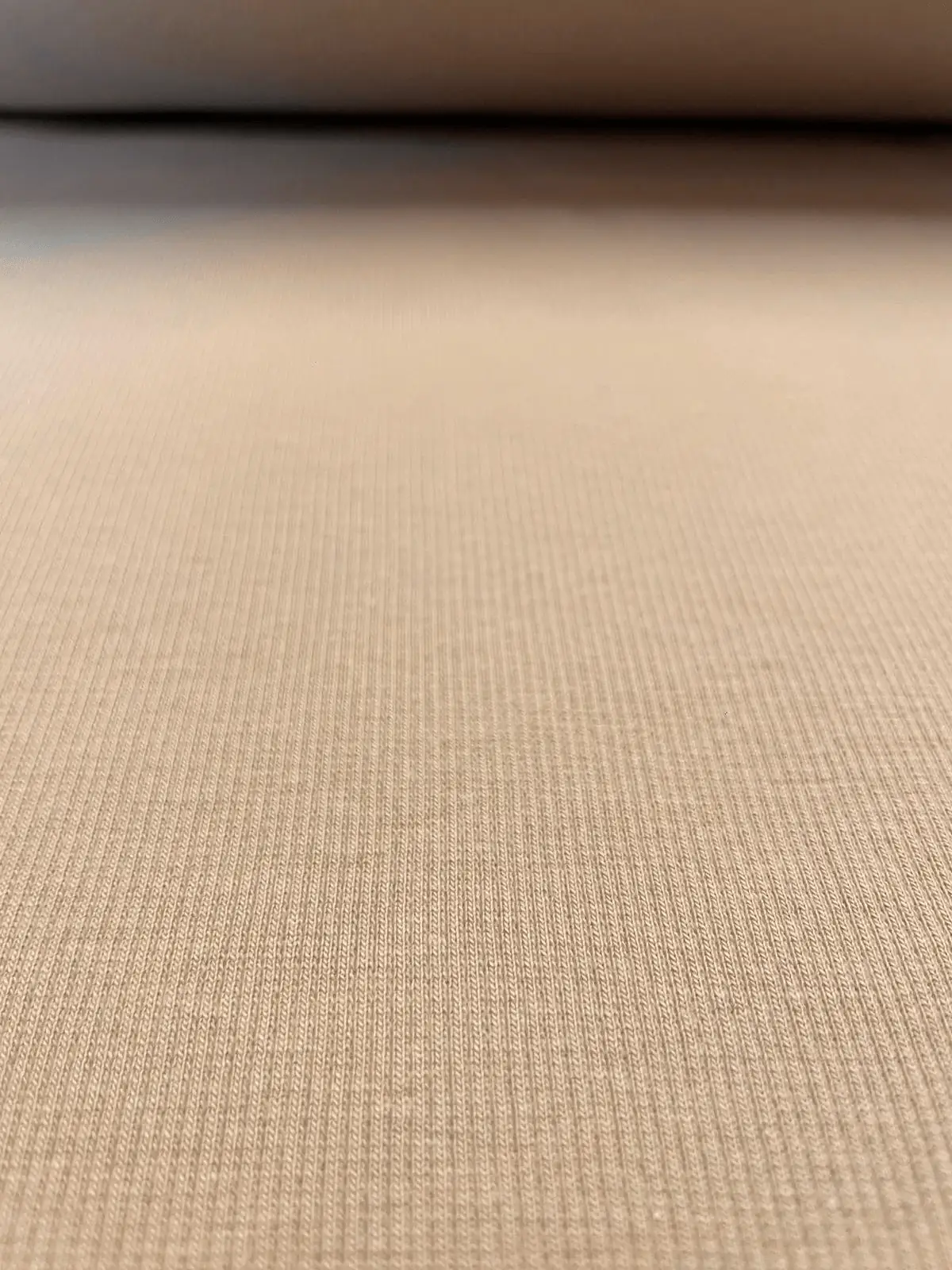 Bündchen gerippt beige