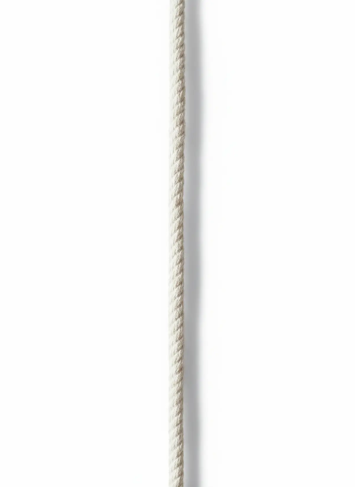 Runde Baumwollkordel in Natur mit 8mm Durchmesser als Meterware für Näh- und Bastelprojekte