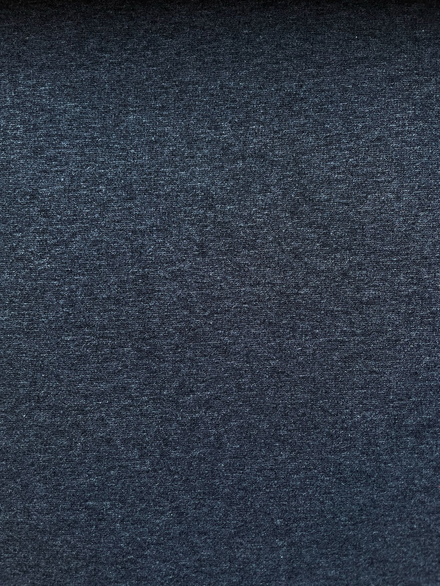 Alpenfleece uni dunkel-anthrazit -melange