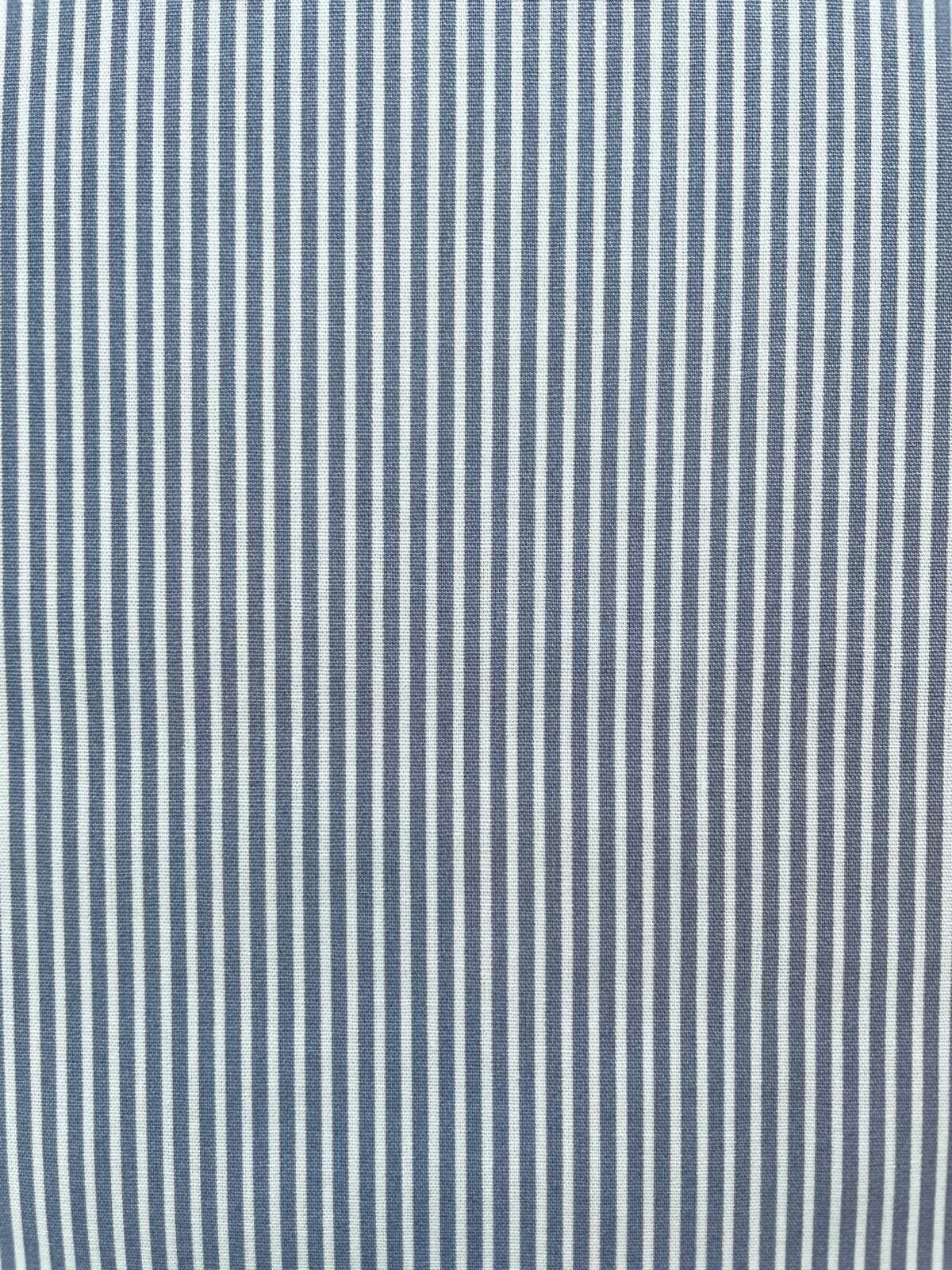 „StripeClassic Heavy“ – Baumwoll-Webware Streifen  weiss/grau
